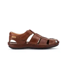 Brown Leather Tarifa 06J Sandals