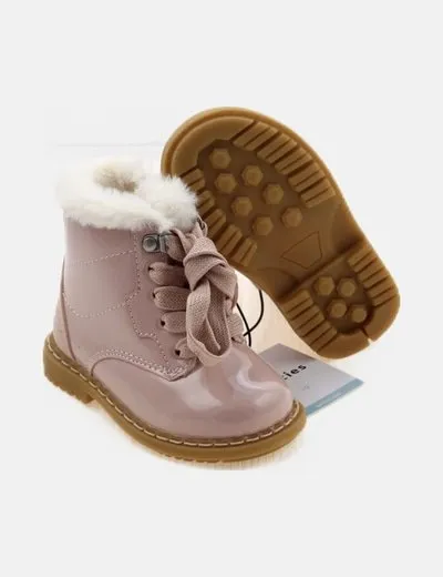 Pink combined boot for left-handed people