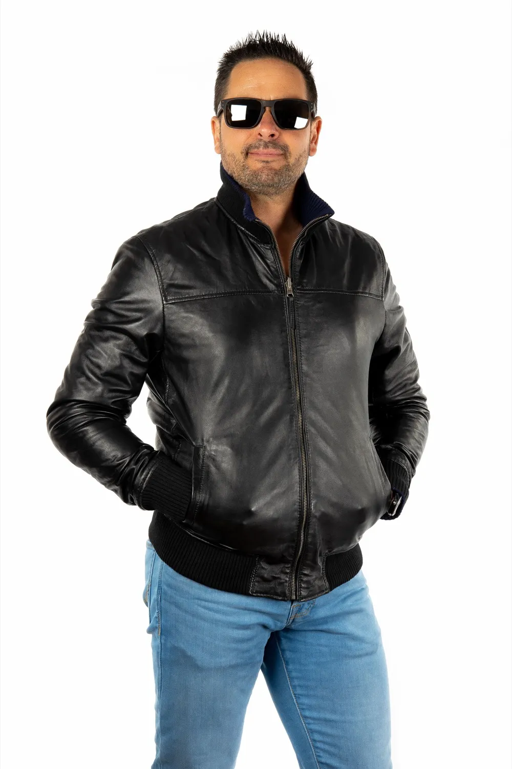 Reversible Piel Cazadora - ANDRES
