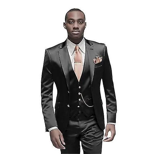 Solid Color One-Button Slim Fit Wedding Tuxedos for Men