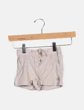 Zara Beige Striped Pants