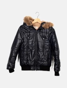 Black hooded vest Zara